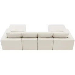 110"W Modular U-Shaped Sectional Sofa, Luxury Chenille Upholstered Foam-Filled Floor Couch Set - ModernLuxe -Baxton Studio Shop GUEST 000facc4 6b45 4384 b287 30f050c6ce02