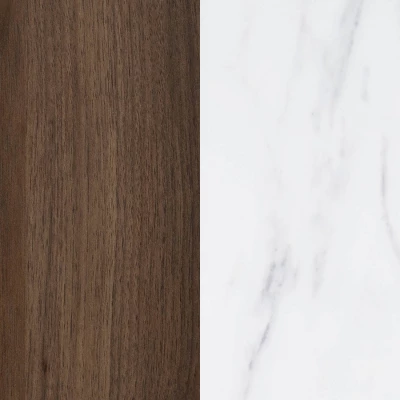 Hype 3-Door Buffet Server With Storage Walnut - South Shore 7 Hype 3-Door Buffet Server With Storage Walnut - South Shore - Image 7