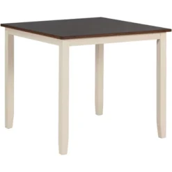 5 Piece Industrial Dining Table Set Wooden Kitchen Table And 4 Chairs, Cottage White - ModernLuxe -Baxton Studio Shop GUEST 00905dda b683 46ec b3c2 bd035fc873a4