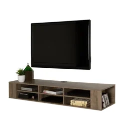 66" City Life Wide Wall Mounted Console - South Shore -Baxton Studio Shop GUEST 00916924 507a 4443 83cf d6f6bde987fe