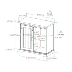 Tertia Grooved Sliding Barn Door Transitional Accent Cabinet - Saracina Home 13 Tertia Grooved Sliding Barn Door Transitional Accent Cabinet - Saracina Home -Baxton Studio Shop GUEST 00aea8cc 55a1 4244 853b 3616aab52ddb