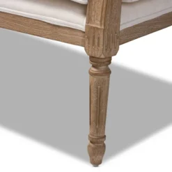 Clemence Upholstered Whitewashed Wood Sofa Loveseat Ivory/Oak - Baxton Studio 12 Clemence Upholstered Whitewashed Wood Sofa Loveseat Ivory/Oak - Baxton Studio -Baxton Studio Shop GUEST 00d89efc 3a10 4868 ab3f 5ddc162dccd3