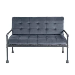 51" Brantley Sandy Gray Finish Loveseat Gray Velvet - Acme Furniture -Baxton Studio Shop GUEST 00ece5b0 c6f8 409c a281 b0818feaaeec