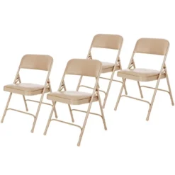 Set Of 4 Premium Vinyl Padded Folding Chairs - Hampden Furnishings -Baxton Studio Shop GUEST 01235902 130f 477c b1e9 13117e7d1e81