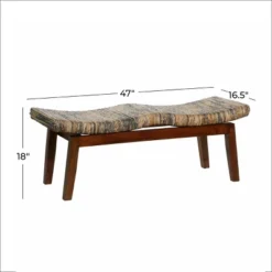 Contemporary Mahogany Bench Brown - Olivia & May -Baxton Studio Shop GUEST 01ba7c75 7639 49d2 a69b 7a52c70162ff