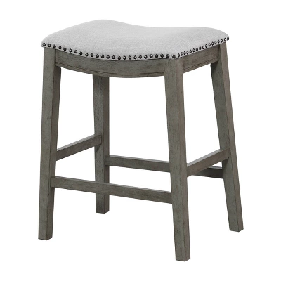 24" Saddle Counter Height Barstool - OSP Home Furnishings 1 24" Saddle Counter Height Barstool - OSP Home Furnishings