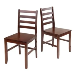 3pc Kingsgate Dining Table With 2 Hamilton Ladder Back Chairs Wood/Brown - Winsome 8 3pc Kingsgate Dining Table With 2 Hamilton Ladder Back Chairs Wood/Brown - Winsome -Baxton Studio Shop GUEST 01e9fe02 594c 47d7 8273 35d0642cd10d