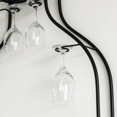 VintiquewiseBig Vintage Decorative Metal Bottle Shaped Wine Bottle Holder For Living Room, Dining, Or Entryway 4 VintiquewiseBig Vintage Decorative Metal Bottle Shaped Wine Bottle Holder For Living Room, Dining, Or Entryway - Image 4