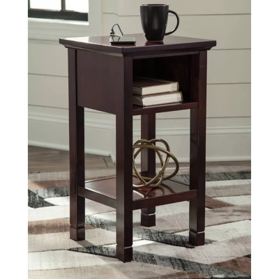 Marnville Side Table Reddish Brown - Signature Design By Ashley 1 Marnville Side Table Reddish Brown - Signature Design By Ashley