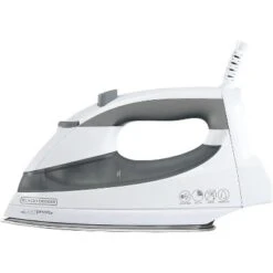 BLACK+DECKER Black & Decker F976 Quickpress Iron With Smart Steam Technology, White/Silver -Baxton Studio Shop GUEST 02c473db 82bd 410e b17e 9e71c6b57d51