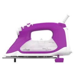 Oliso ProPlus Smart Iron Orchid: Ceramic Soleplate, 1800W, Automatic Shut-Off, Anti-Drip, Vertical Steam, 12.7oz Tank -Baxton Studio Shop GUEST 02dc9131 d6b2 4ed9 aabc 419870d144cc