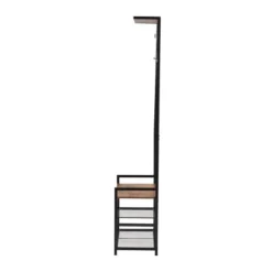 Edan Wood And Metal Freestanding Coat Hanger Walnut Brown/Black - Baxton Studio -Baxton Studio Shop GUEST 02f81dba 1462 4ed0 a2aa 7f2b73aa9230