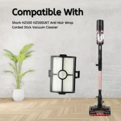 Nispira HZ500 Vacuum Cleaner Replacement HEPA Filter For Shark HZ500UK HZ500UKT Anti Hair Wrap Corded Stick Vacuum Cleaner. 6 Packs