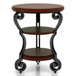 Telmin Traditional Side Table Brown Cherry - HOMES: Inside + Out -Baxton Studio Shop GUEST 0360c3a6 d2d0 4cdc 9b4b d8dcdd44b563