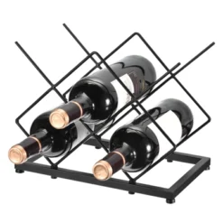 Unique Bargains Countertop Freestanding Geometric Design Space-Saving Wine Rack -Baxton Studio Shop GUEST 036daa0c 0c1c 484e 8330 0450d9a332b8