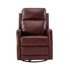 Ofelia Wooden Upholstery Wingback Swivel Recliner For Bedroom And Living Room |Artful Living Design -Baxton Studio Shop GUEST 03704f38 96ba 48d6 a581 35b0914bae5a