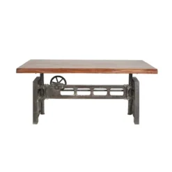 Industrial Wood And Metal Dining Table Brown - Olivia & May -Baxton Studio Shop GUEST 0396a773 d24d 4b27 8cde 2598e82ab8c3