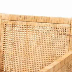 Karis Wood And Rattan Armchair Natural/White - Bali & Pari -Baxton Studio Shop GUEST 039b915b 702b 4fc4 9e6d e6e400036a3a