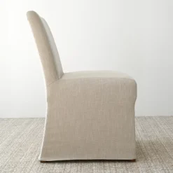 Removable Slipcover Dining Chairs,Armless Accent Chairs With Skirt,Upholstered Parsons Chairs For Living Room Or Dining Room-Maison Boucle -Baxton Studio Shop GUEST 03a16642 dc05 4b5e 8183 08f12151781a