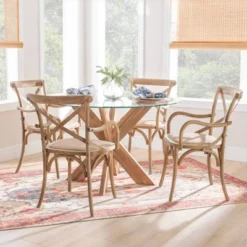 Helia Arm Chair Ash Gray - Linon -Baxton Studio Shop GUEST 03d1866e 28c4 427c 92e5 69b0587e3b03