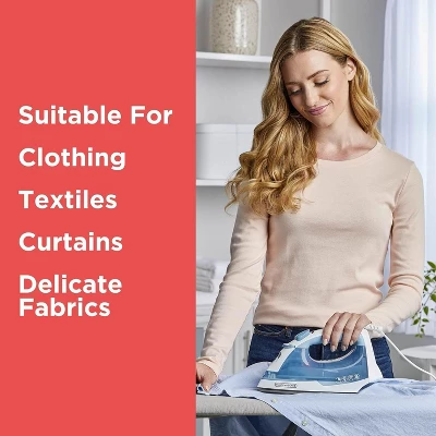 Black & Decker BLACK+DECKER Easy Steam Compact Iron For Clothes, Automatic Shutoff, Nonstick Plate, Light Weight, 1200 Watts 9 Black & Decker BLACK+DECKER Easy Steam Compact Iron For Clothes, Automatic Shutoff, Nonstick Plate, Light Weight, 1200 Watts - Image 9