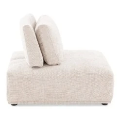 HOMES: Inside + Out 5pc Povoa 159" Modular Curved Sectional Sofa Modern Chenille With Extendable Backrest Light Brown -Baxton Studio Shop GUEST 047cd586 5068 4f39 a7a3 47f650be4159