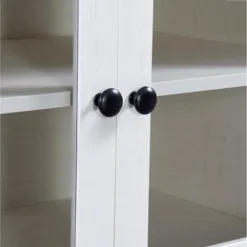 TV Stand For TV Up To 65in With 2 Tempered Glass Doors, Adjustable Panels Open Style Cabinet, Sideboard-ModernLuxe -Baxton Studio Shop GUEST 04833529 0cce 474f 9ee6 3f254e4797ea