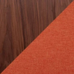 42" Folia Bench Polyester/Wood Walnut/Orange - LumiSource -Baxton Studio Shop GUEST 04ab31c7 9cf9 44f3 918a 89dc6c8b7d54