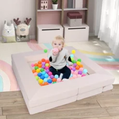 Infans Kids Modular Play Couch Play Set W/ Suede Fabric Cover High-Density Foam -Baxton Studio Shop GUEST 050edc5e 7d02 43fe b838 bac2bb66f6a9