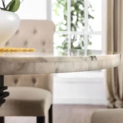 5pc Buckley Dining Set Light Gray - HOMES: Inside + Out -Baxton Studio Shop GUEST 052a0bca fa30 4eab 8ee4 8c8879ac89e0