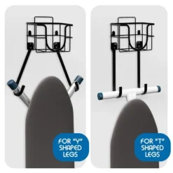 Bryt Ironing Board Holder Wall Mount & Over The Door Hanger, Laundry Room Storage & Organization, Iron & Ironing Board Hanger T&V Shaped, Black 10 Bryt Ironing Board Holder Wall Mount & Over The Door Hanger, Laundry Room Storage & Organization, Iron & Ironing Board Hanger T&V Shaped, Black -Baxton Studio Shop GUEST 0553db7b fc52 4f35 ad06 2694b24f6115
