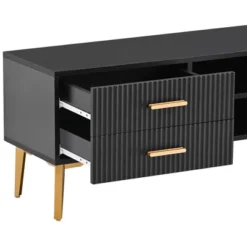 Modern TV Stand For TVs Up To 77'' With 5 Champagne Legs-ModernLuxe -Baxton Studio Shop GUEST 05ff7b5e 2211 4420 b89b 316befc2ece5