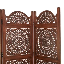 Bohemian Wood Room Divider Screen - Olivia & May -Baxton Studio Shop GUEST 06266b81 0b37 4cc2 b6ff 3d78bf2182ed