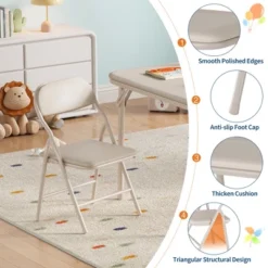 7-Piece Kids Folding Table & Chairs Set, Toddler Activity/Dining Set -Baxton Studio Shop GUEST 0626ee00 d9a9 411a b7f7 126f4c7e58bb