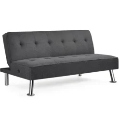 Yaheetech Modern Fabric Convertible Futon Sofa Bed With USB Ports -Baxton Studio Shop GUEST 065cf007 cb9c 4b73 98ac 1aaf8b1e0d6b