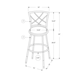 Set Of 2 Metal Armless Barstool - EveryRoom -Baxton Studio Shop GUEST 06acafb3 9349 43e8 b15a 8f12ba31adbf