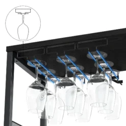 3-Tier Wine Bar Cabinet With Detachable Wine Rack And Drawer, Industrial Sideboard And Buffet Cabinet -Baxton Studio Shop GUEST 06c851c3 2af7 4c8e a499 67b47b9317a1