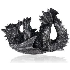 True Dragon Wine Bottle Holder | Fantasy Tabletop Statue, Gothic Wine Accessory, Soft Base Protects Tables, Pewter Color Finish -Baxton Studio Shop GUEST 070f8e7e 5534 47b3 9182 a2d1e2b98db7