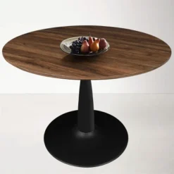 40'' Harold Foil Round Top Black Base Round Pedestal Dining Table -The Pop Maison 10 40'' Harold Foil Round Top Black Base Round Pedestal Dining Table -The Pop Maison -Baxton Studio Shop GUEST 07127ba0 f4f7 4024 876d f3a179d9ea95