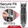 Bartnelli Patented 54"x15" Ironing Board Cover, Scorch-Resistant, Park & Turbo Zone, Gray