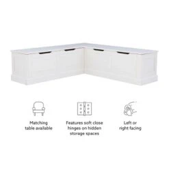 Tobin Backless Corner Breakfast Nook - Linon 34 Tobin Backless Corner Breakfast Nook - Linon -Baxton Studio Shop GUEST 07588048 87a3 4de0 93d4 f3a68fbd9a44