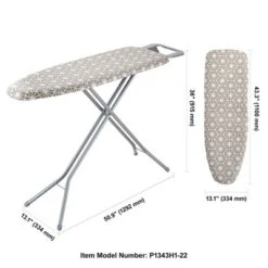 VEVOR Ironing Board With Large 51 X 13 Ironing Surface, Thickened 4 Layers Iron Board With Heat Resistant Cover And 100% Cotton Cover -Baxton Studio Shop GUEST 077012dc 26d3 45c5 9224 fd27074de579