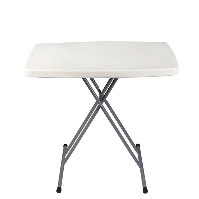 20"x30" Height Adjustable Personal Folding Card Table Speckled Gray - Hampden Furnishings 2 20"x30" Height Adjustable Personal Folding Card Table Speckled Gray - Hampden Furnishings - Image 2