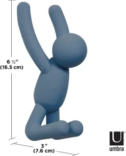 Umbra Buddy Wall Hooks – Decorative Wall Mounted Coat Hooks For Hanging Coats, Scarves, Bags, Purses, Backpacks Set Of 3, Light Multicolored