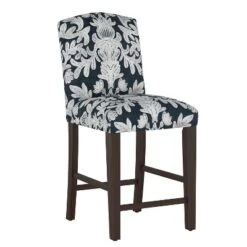 Alex Camel Back Counter Height Barstool In Velvet - Skyline Furniture -Baxton Studio Shop GUEST 088ac734 deb1 4a8f 808b 693c2ec32322