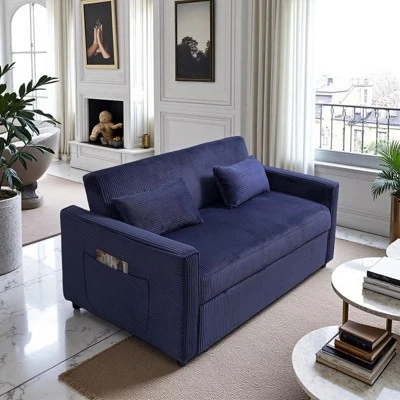 NicBex Convertible Sofa Bed Loveseat Couch With Pull Out Bed & Adjustable Backrest,Upholstered Sleeper Sofa For Living Room,Bedroom 6 NicBex Convertible Sofa Bed Loveseat Couch With Pull Out Bed & Adjustable Backrest,Upholstered Sleeper Sofa For Living Room,Bedroom - Image 6