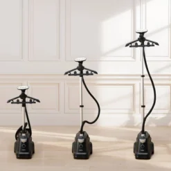 True & Tidy SX3 Industrial Garment Steamer With 3 Steam Settings And On/Off Pedal Black: 1800W, 90 Min Steam, 3L Tank -Baxton Studio Shop GUEST 090f3c25 fef3 4b0c beff aed302a41ad5