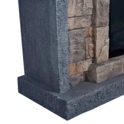 45" Freestanding Electric Fireplace Pewter - Home Essentials -Baxton Studio Shop GUEST 0928b3f4 c773 4bb2 a7f6 9702c65fe644