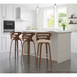 Set Of 2 Cosini Upholstered Barstools - Lumisource 19 Set Of 2 Cosini Upholstered Barstools - Lumisource -Baxton Studio Shop GUEST 09390826 577d 4b93 916a 92a26568db6a