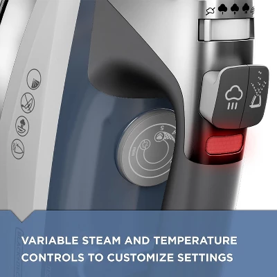 Black & Decker BLACK+DECKER Allure Professional Steam Iron, D3030, 30% More Steam, Percison Tip, Stianless Steel Soleplate, Vertical Steam Fuction 1 Black & Decker BLACK+DECKER Allure Professional Steam Iron, D3030, 30% More Steam, Percison Tip, Stianless Steel Soleplate, Vertical Steam Fuction